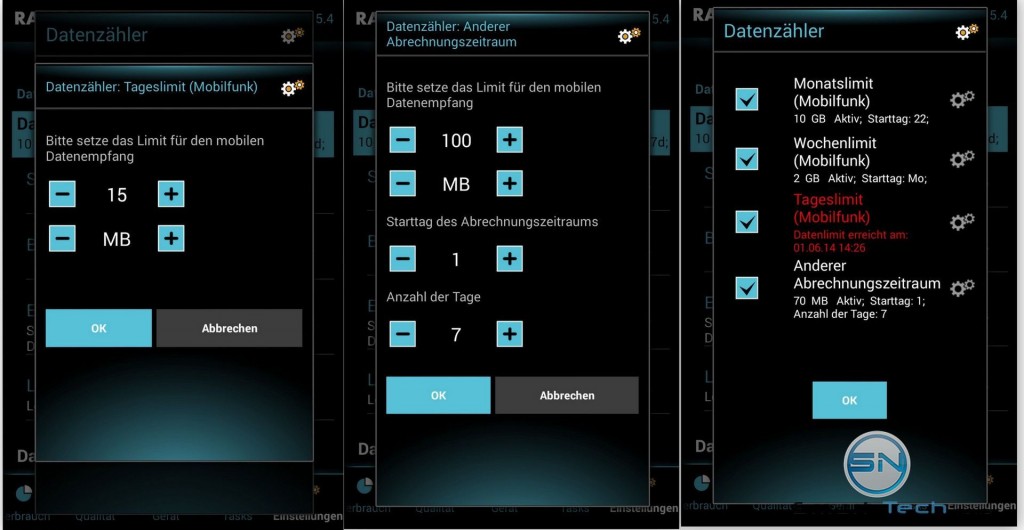 Daten Limit Verwaltung - SmartTechNews