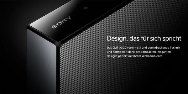 Design der Sony CMT-X3CD Soundbox - SmartTechNews