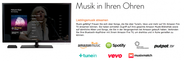 Musik am FireTV