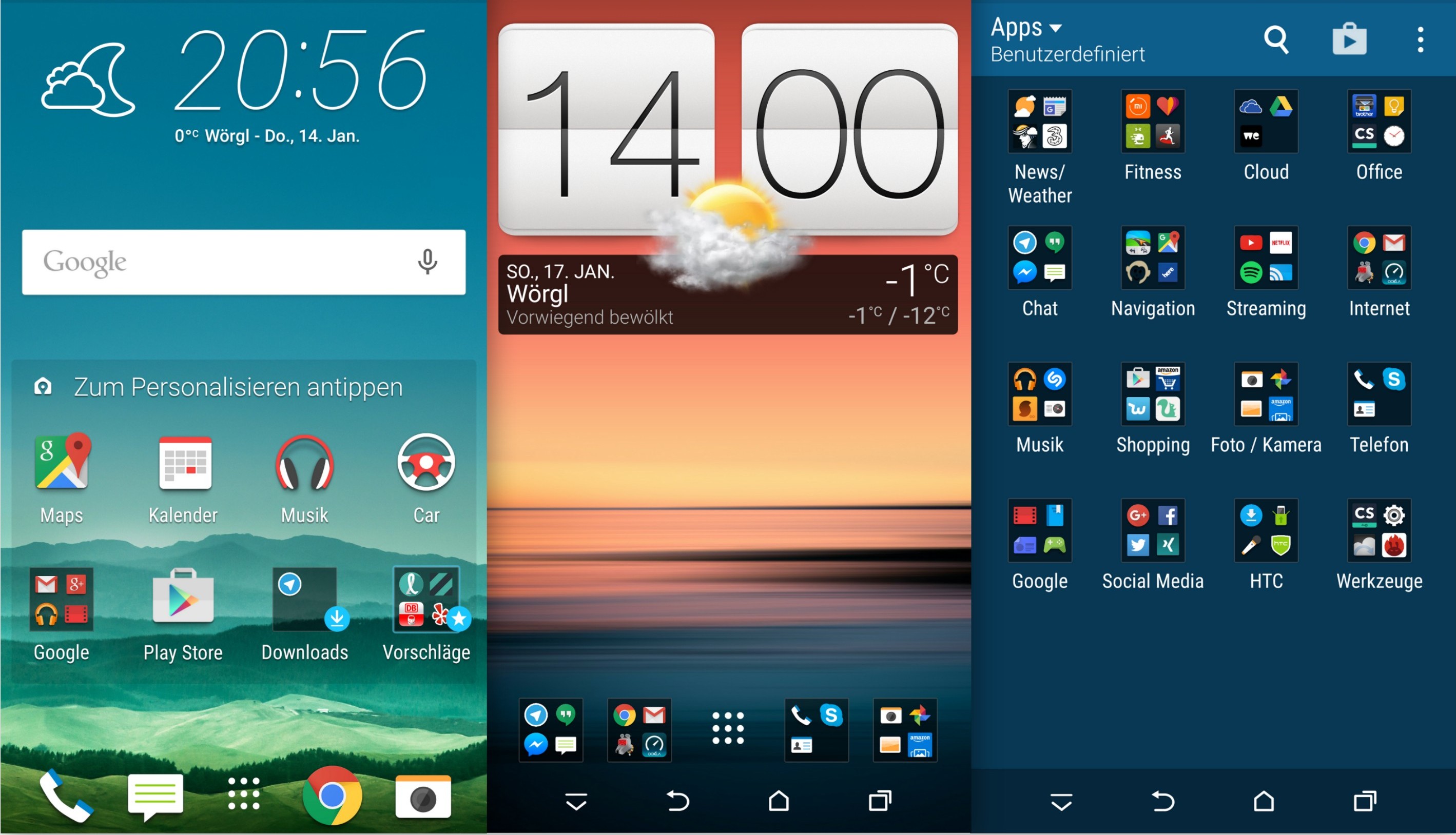 HomeScreen Menü - HTC One M9 plus - SmartTechNews