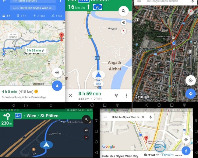 Navigation Google Maps - Huawei P9 - SmartTechNews