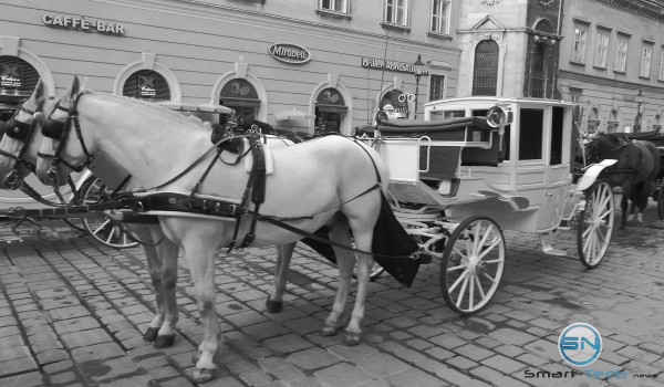 Wien der Fiaker Black and White - Huawei P9 - SmartTechNews