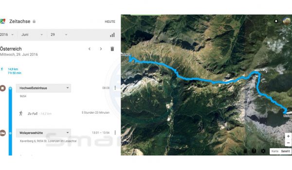 GPS Tracking - Google Maps Zeitachse - SmartTechNews