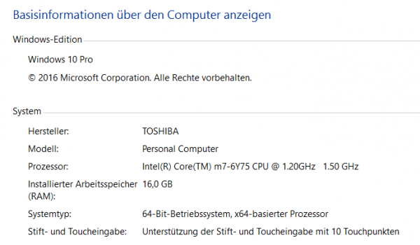 Toshiba Info