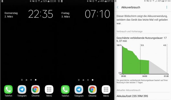 Standby Nacht - Samsung Galaxy A3 - SmartTechNews