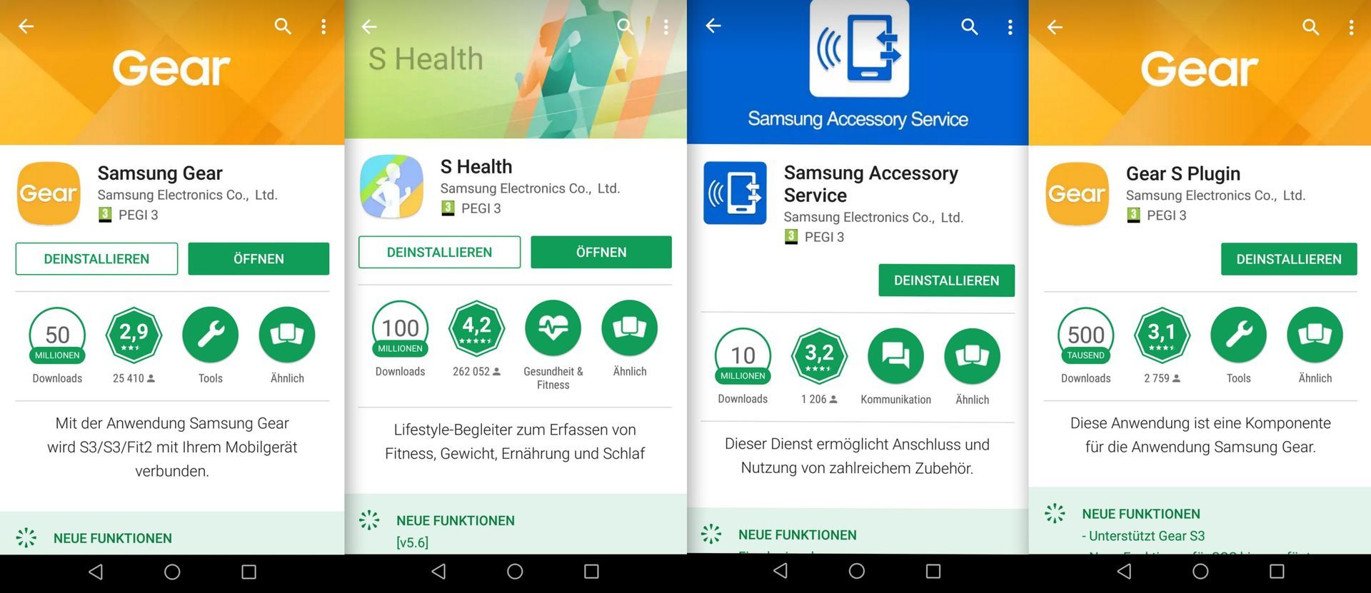 benötigten Apps - Samsung Galaxy Gear S3 - SmartTechNews