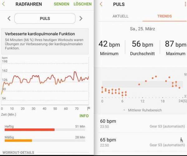 mobile 2 Aufzeichnung Puls - Samsung Gear S3 - SmartTechNews