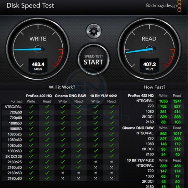 SSD Crucial MX300 Speedtest (lesen u schreiben 500MBs) - SmartTechNews