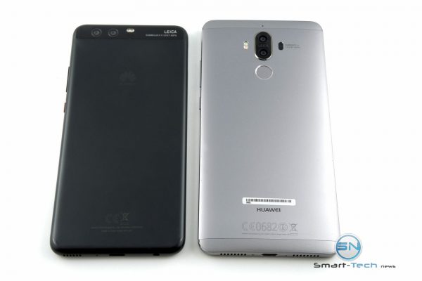 Huawei P10 plus vs Huawei mate 9 Backside - SmartTechNews