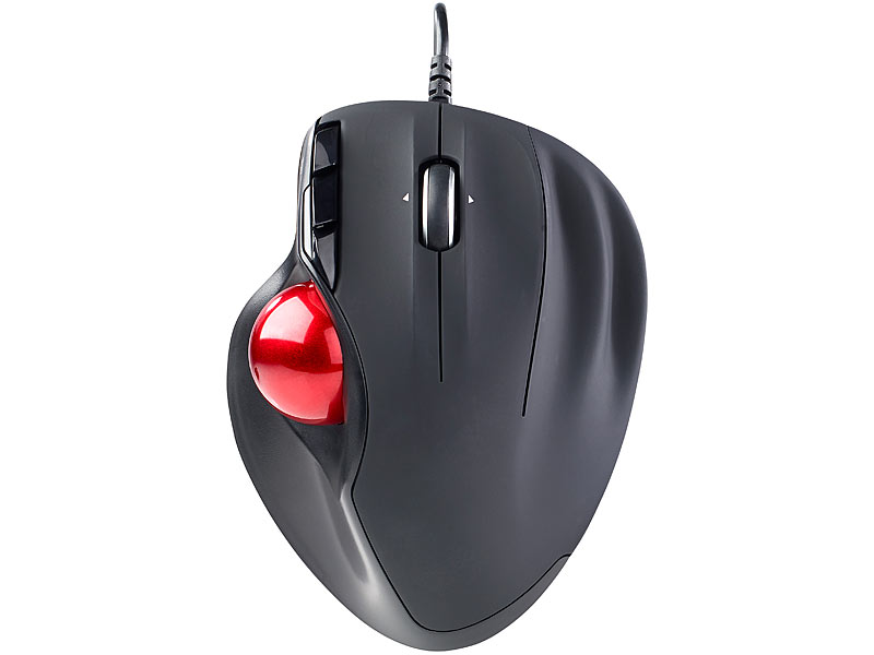 Lasermaus, Trackball, 5-Tasten, 4-Wege-Scrollrad, 1200 dpi