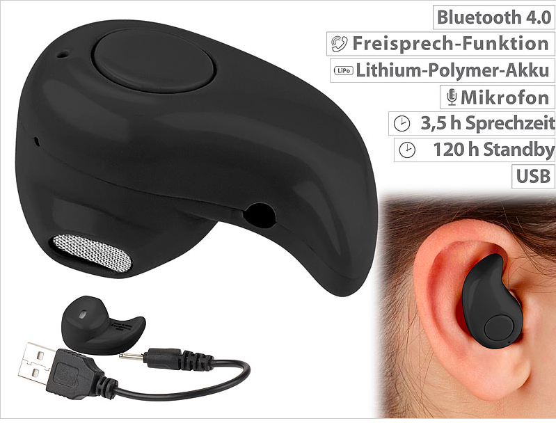 Mini Bluetooth InEar Kopfhörer - Pearl - SmartTechNews