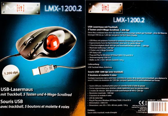 Nutzung - Windows - Trackball 1200dpi Laser Kabelmaus - SmartTechNews