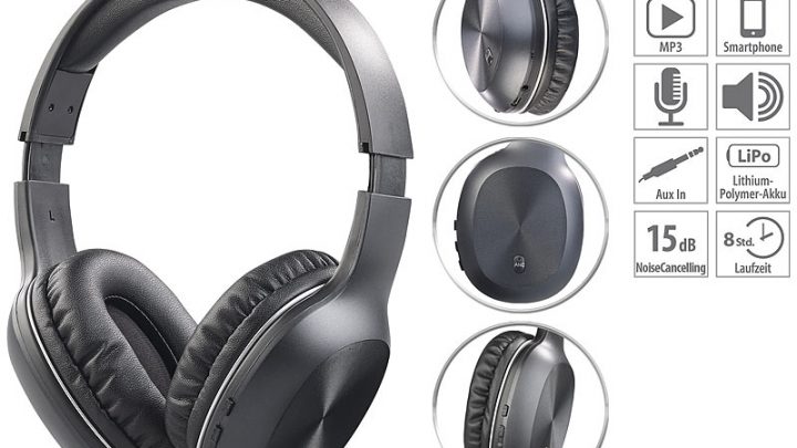 Auvisio OnEar OHS 360 mit Active Noise Cancelling 15 dB