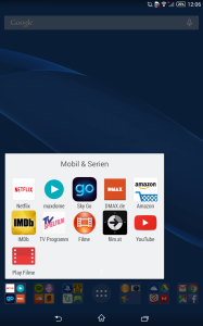 Streaming + Video Dienste - Sony Xperia Z3 Compact Tablet - SmartTechNews